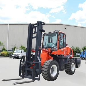 Factory Engine 3.5 Ton 4Ton 5ton Double Fuel Rough Terrain Forklift Telescopic Forklift with Lifting Height and CE Certificate