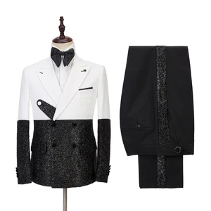 Luxury 2 Piece Men's Wedding Suit 2021,2 Pieces Suits Set for Men Wedding Suits