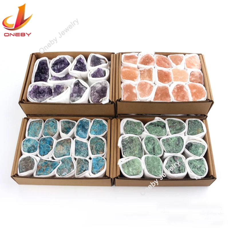 Wholesale Customized Crystal Box Set Natural Healing Raw Crystal Rose