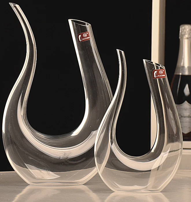 free glass wine decanter harp u-shaped pot decanter 6-word red