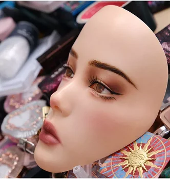 Make-up-Übungsmaske Aus Silikon – Realistisches Augenpad Für Lidschatten, Wimpern, Eyeliner