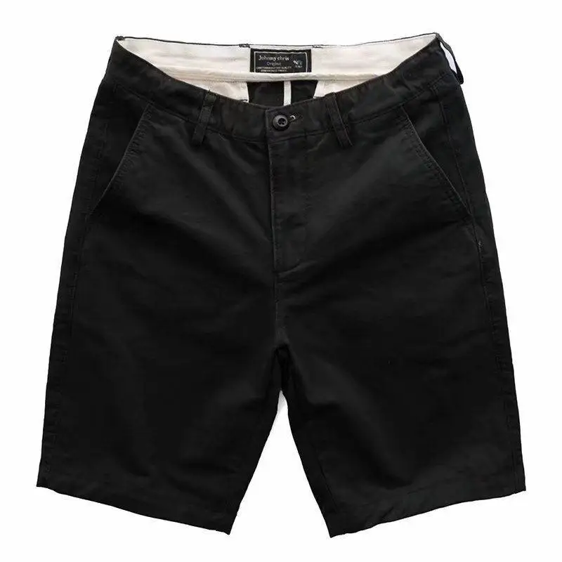 2023 New Summer Classical Shorts Men Little Elastic Basic Solid Shorts ...