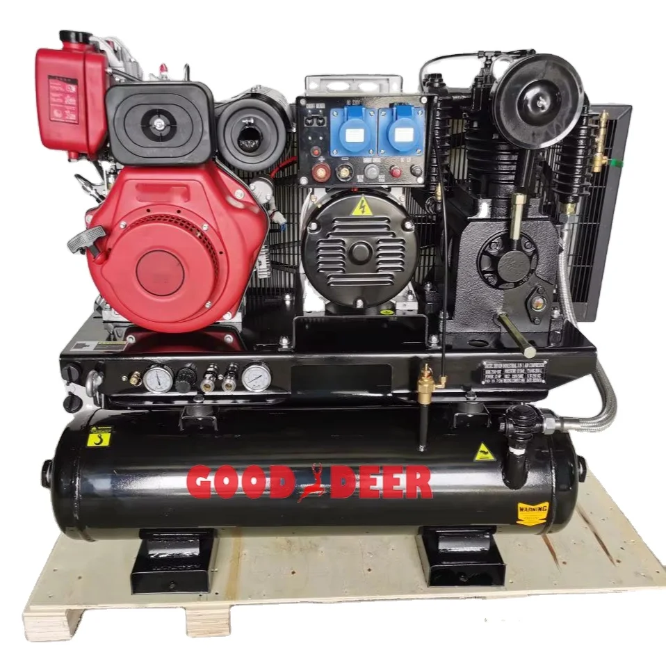 The Latest Air Compressor, Electric Welding Machine, Generator Portable Three in One  Diesel Air Compressor