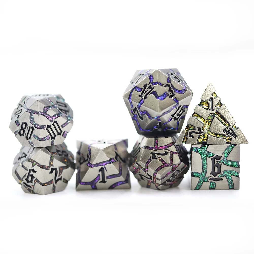 product high quality full set rpg  dnd gaming dice precious gemstone style tabletop accessories-18