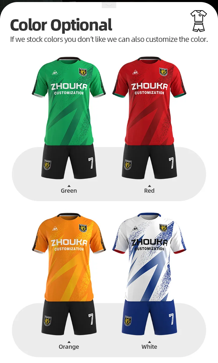 Sublimated Print Soccer Uniforms Football Club Retro Football Soccer Jersey Set Customized