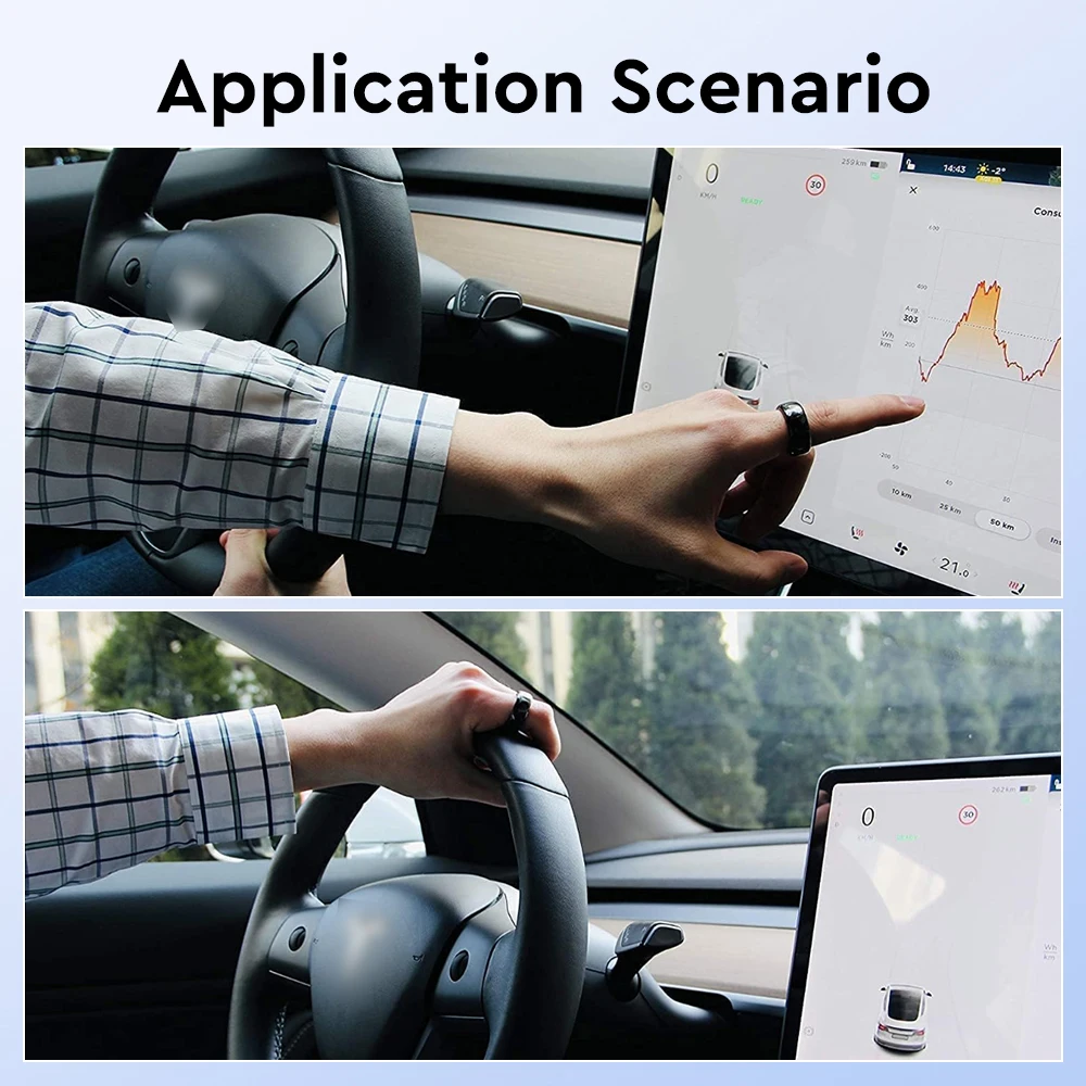 テスラモデル3 Y用セラミックスマートリングアクセサリーオリジナルの