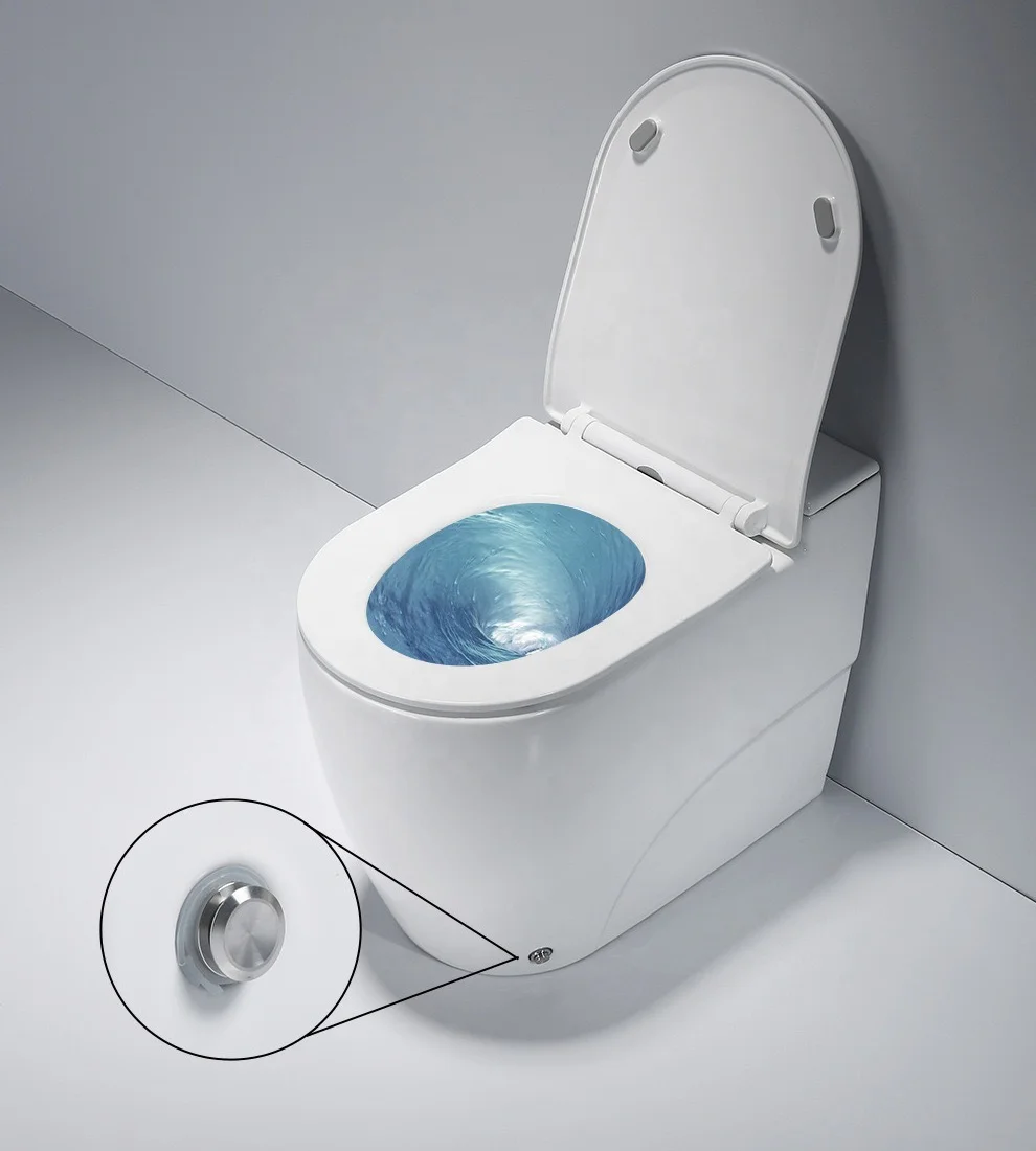 Automatic Pulse Toilet Bathroom Floor Back To Wall Intelligent Sense Inodoro Electric WC details