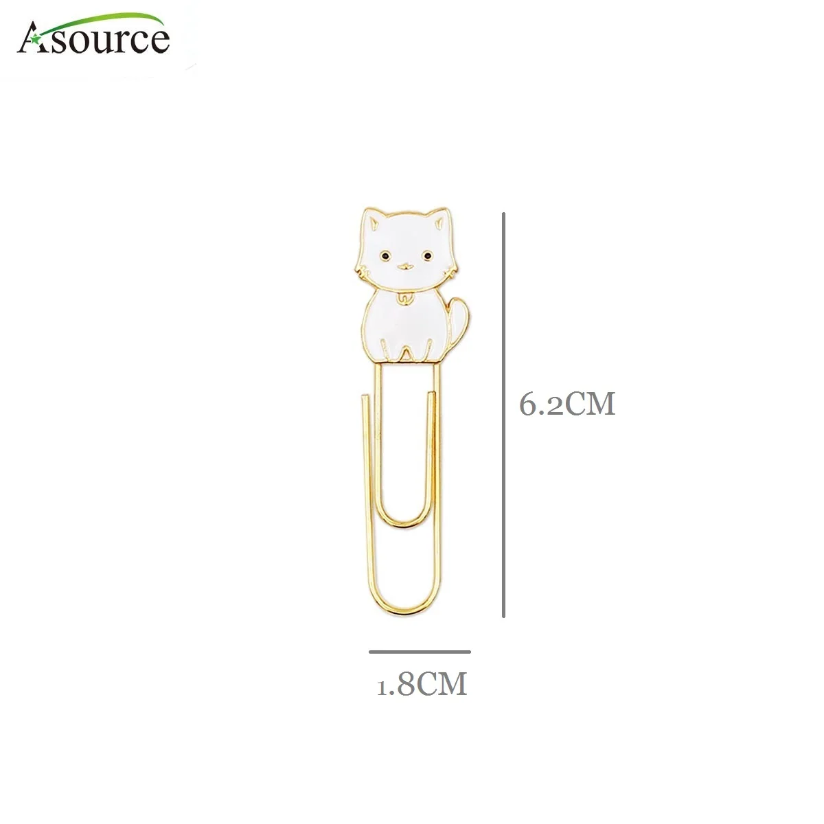 Популярные Позолоченные Симпатичные скрепки с изображением животных и кошек
