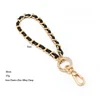 Cuir noir + or clair-30 cm
