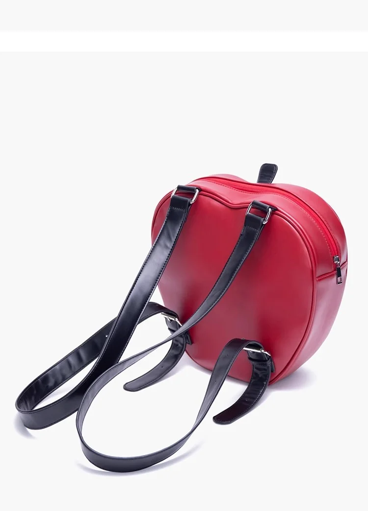 Custom Ita Bag - Apple Shaped Clear PVC Window Backpack display picture 1