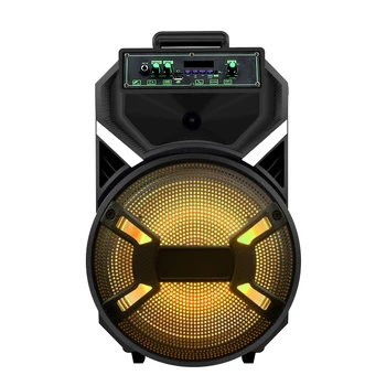 Factory Wholesale South America Hot sale 12" TWS Portable Karaoke Blue-tooth Party Speaker Trolley