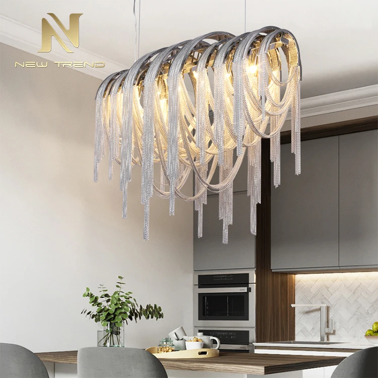 DY8027 New Design Indoor Decoration Villa Restaurant Hall Iron Modern Led Pendant Light