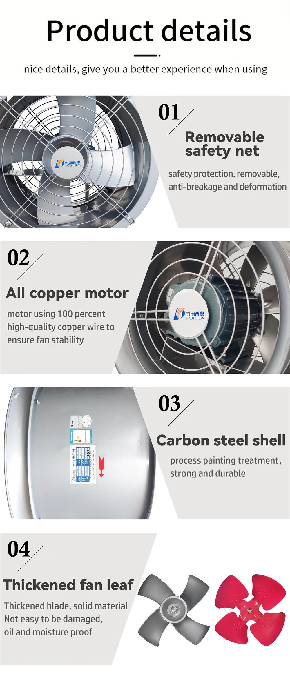 Type Air Circulation Fan, Cast, 220V, Electric - detail 12