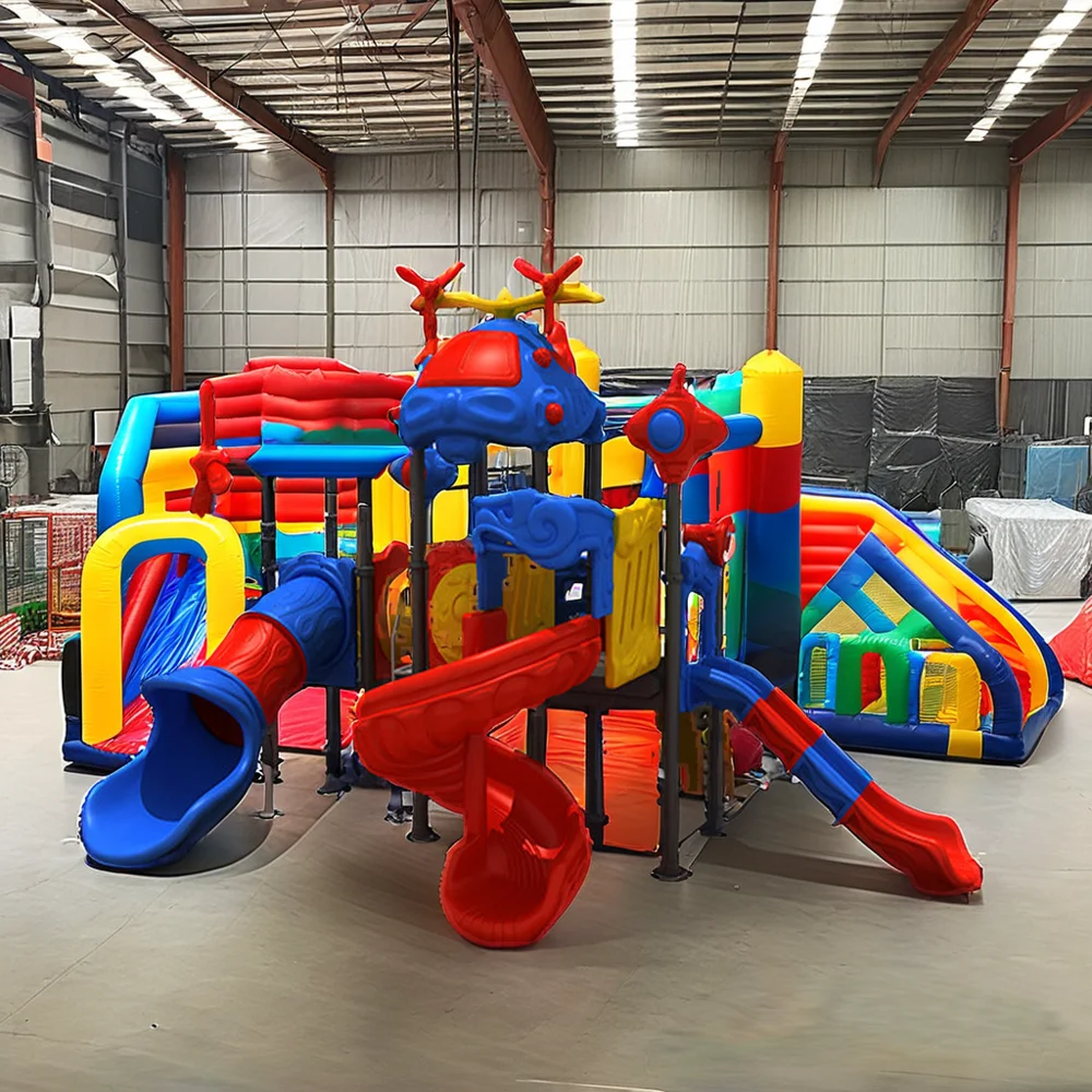 Kompan Mini Playground Equipment with LLDPE Slides for Kids in Residential Sports Park Airport & Amusement Occasions