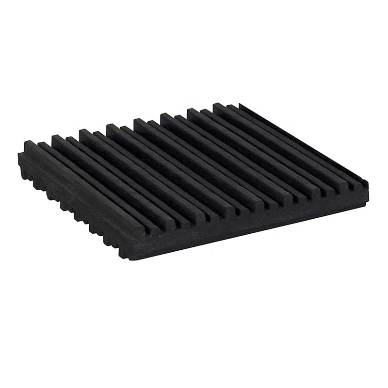 Custom Neoprene Rubber Vibration Isolation Pad Shear Flex Isolator Pad