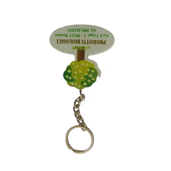 newest factory print tree  cheap price car logo  pvc keychain  with custom design for event