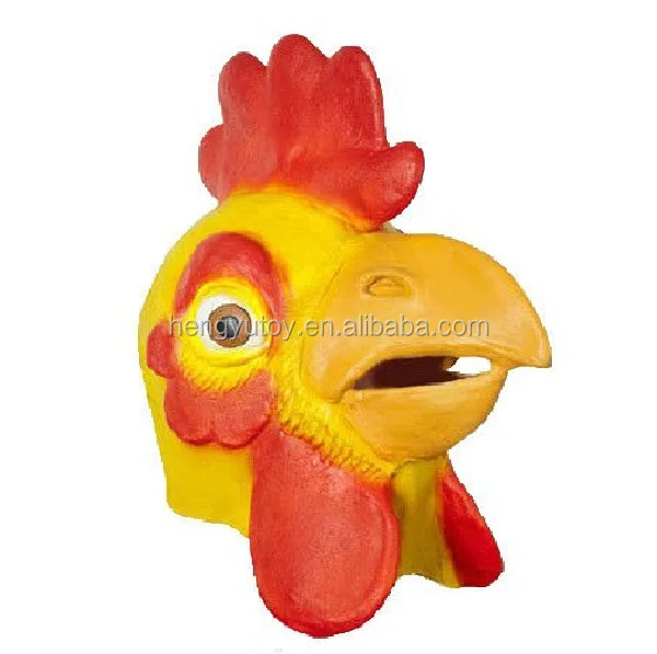 Vogel Huhn Kopf Requisiten Maske Kostüm Halloween Gruselig Lifesize