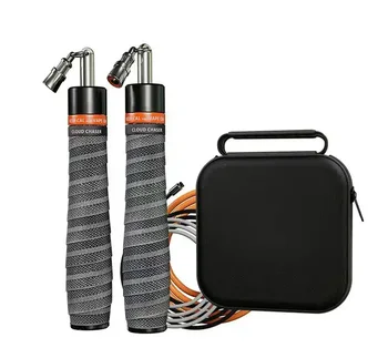 Factory  solid grip Aluminum alloy Tape Wrapped  Handle  Double Bearing  Adjustable Cable  boxing Jump Rope