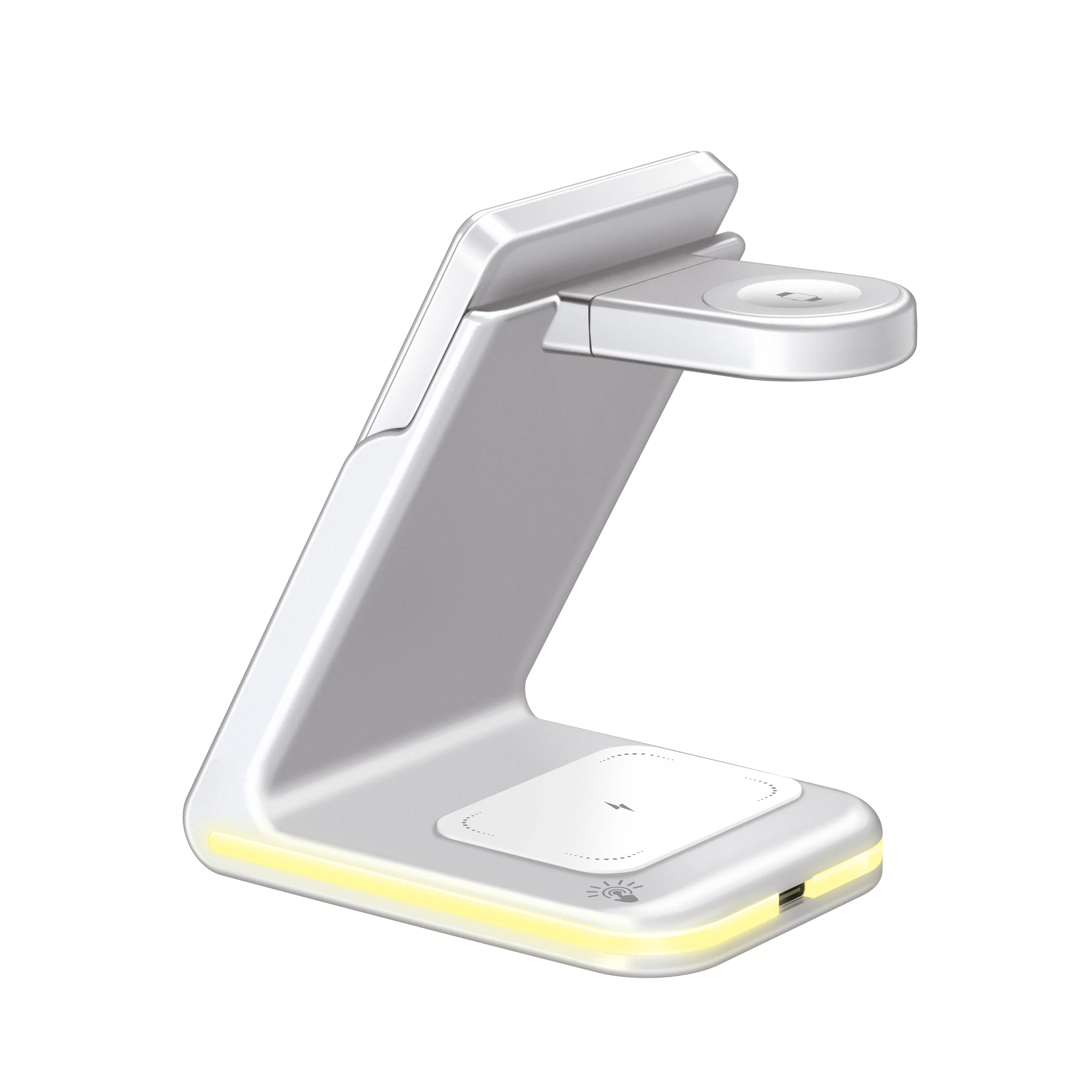 3 in 1 Magnetic Wireless Power Bank with Stand Detachable Portable Charger for Phone Watch Earphones