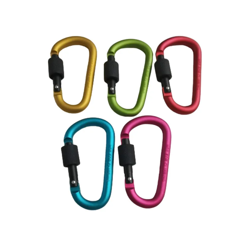 Заводская Горячая Распродажа, карабин с замком на заказ, карабин в форме брелка, карабин из алюминиевого сплава для брелков, мешков, чайников