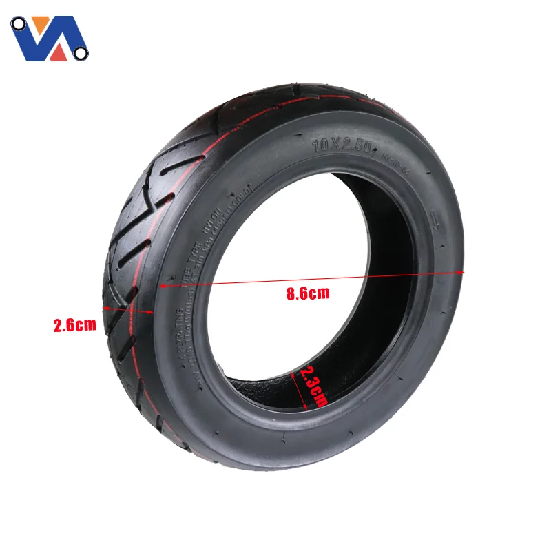 Neumático de Rueda para Patinete Eléctrico de 10 Pulgadas Precio al por Mayor Imagen Nueva para Kugoo M4/M4 Pro Zero 10/10X Dualtron 1/2 E Scooty 10*2.5 Neumático