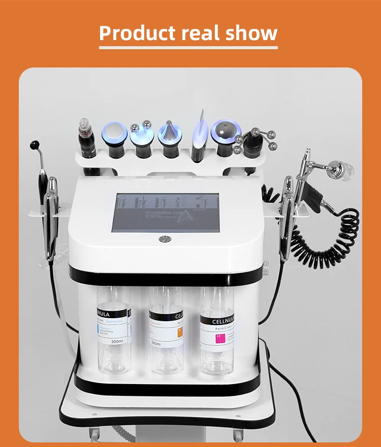 2024 New Arrival 10 In 1 Hydrodermabrasion Face Care Oxygen Injection Beauty Salon Microdermabrasion Bubble Facial Machine