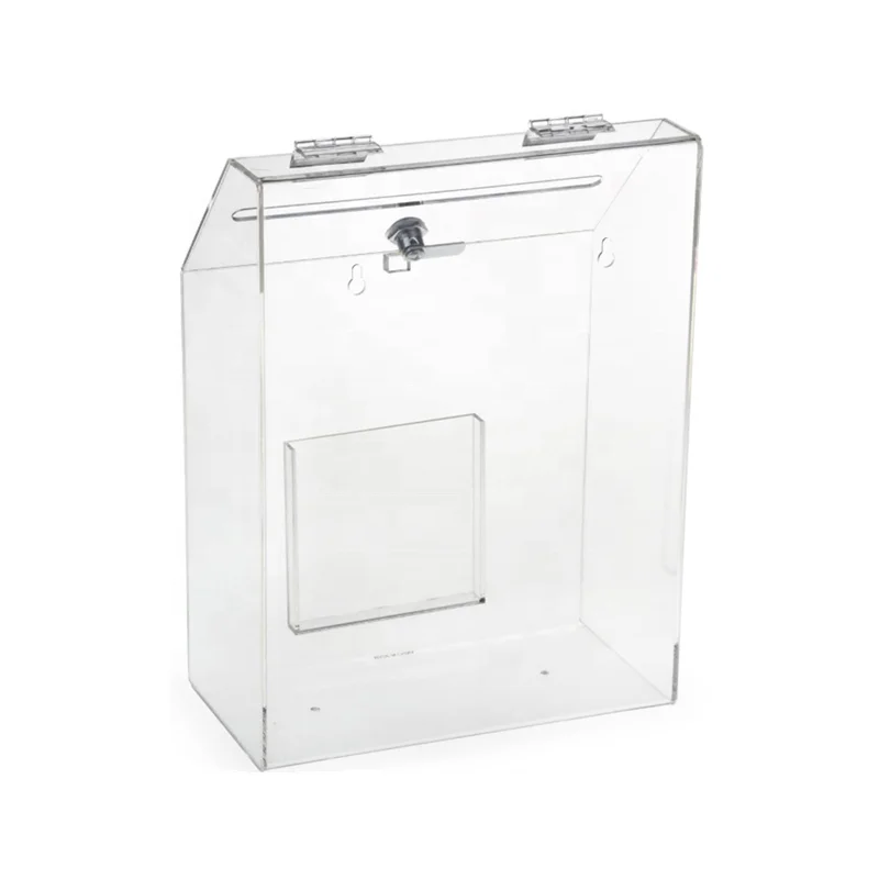 High Quality Clear Acrylic Cube Money Box for Bigger Contributions