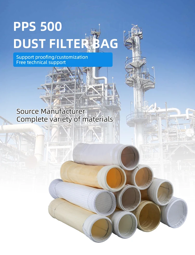Tristar High Temperature Dust Filter Bag Industrial Pps Dust Removal Filter Bag Customizable