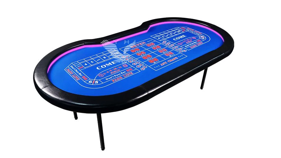 Yh Led Mini Portable Foldable Casino Craps Table Folding Gambling Dice