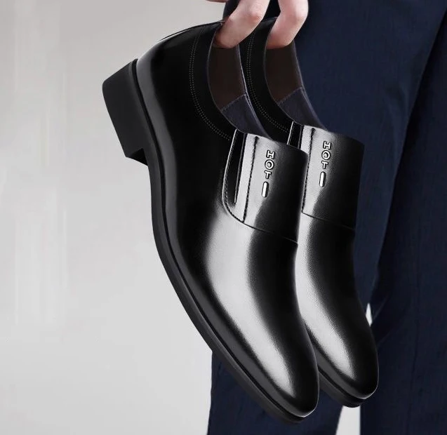 Keleeti Mens Black Dress Men Formal Leather Shoes For Men Loafers Dress