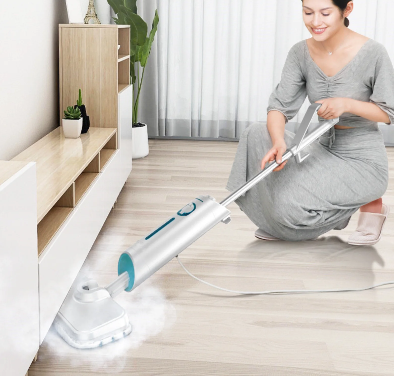 пароочиститель мультифункциональный deerma steam cleaner dem zq610 белый фото 77