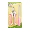 Coupe-ongles blanc et rose avec lime
