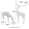 A set of 2 pieces transparent deer-small and medium size