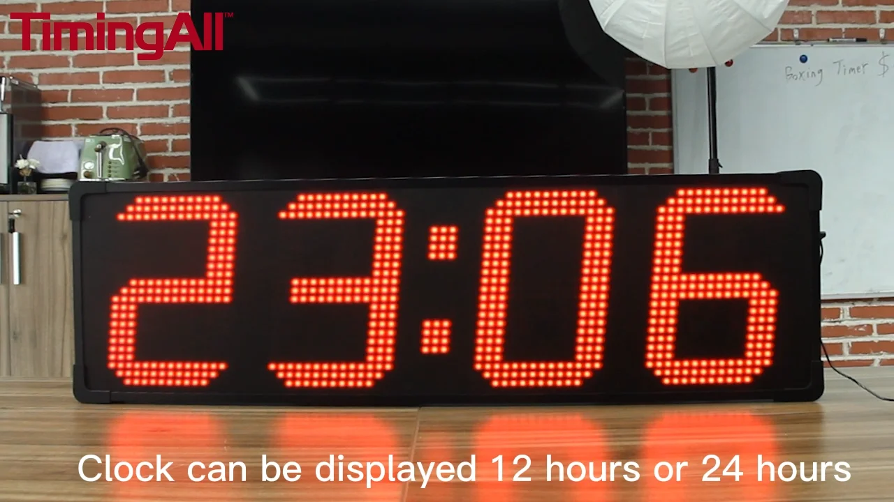 Cheetie Cp031 Waterproof Outdoor Countdown Timer 4 Digits 12 Inch Led Large Sport Clock Race