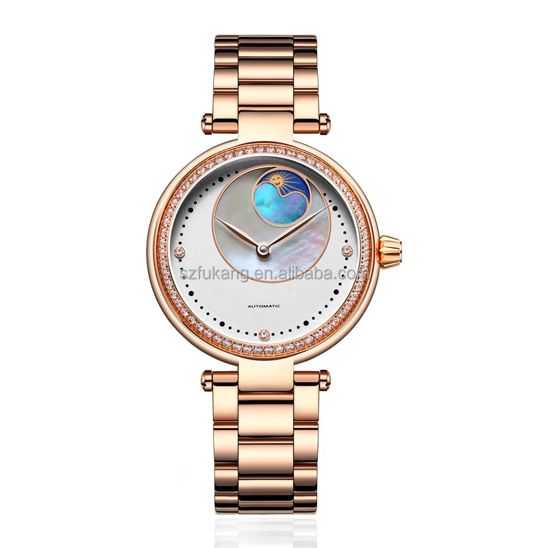 Wholesale Stainless Steel  Automatic Women Watch