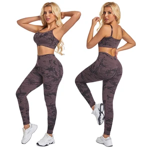 Breathable Moisture-Wicking Yoga Long Pants with Supportive Bra Set Comfy Fitness Apparel for Yoga Enthusiasts