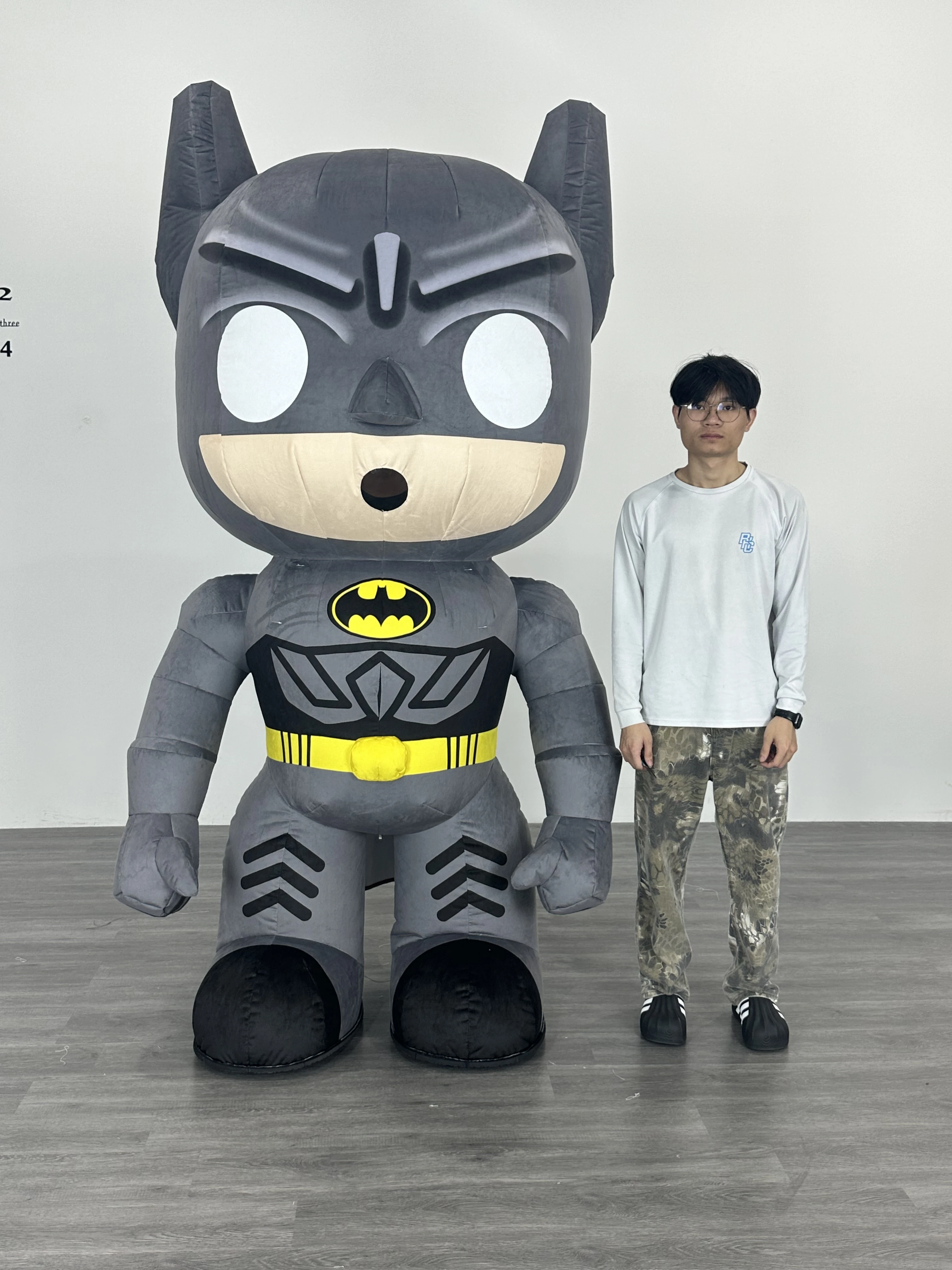 Cartoon Robot Inflatable Costume Mascot Parade Adult Character Cosplay Birthday Halloween Party Event Plush Set