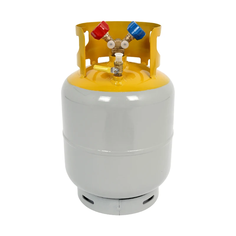 high-quality-air-conditioning-refrigerant-recovery-tank-with-safety-valve---suitable-for-r134a-r22-and-r407c-gas