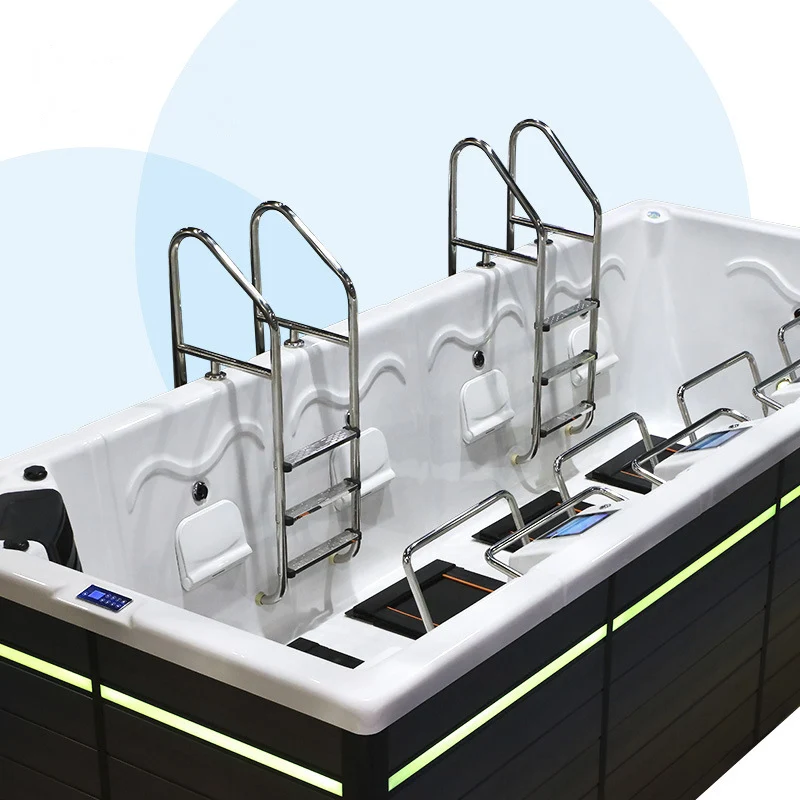 Water Walker with Treadmill for 1-4 Persons with Hydraulic System Swim Spa Pool