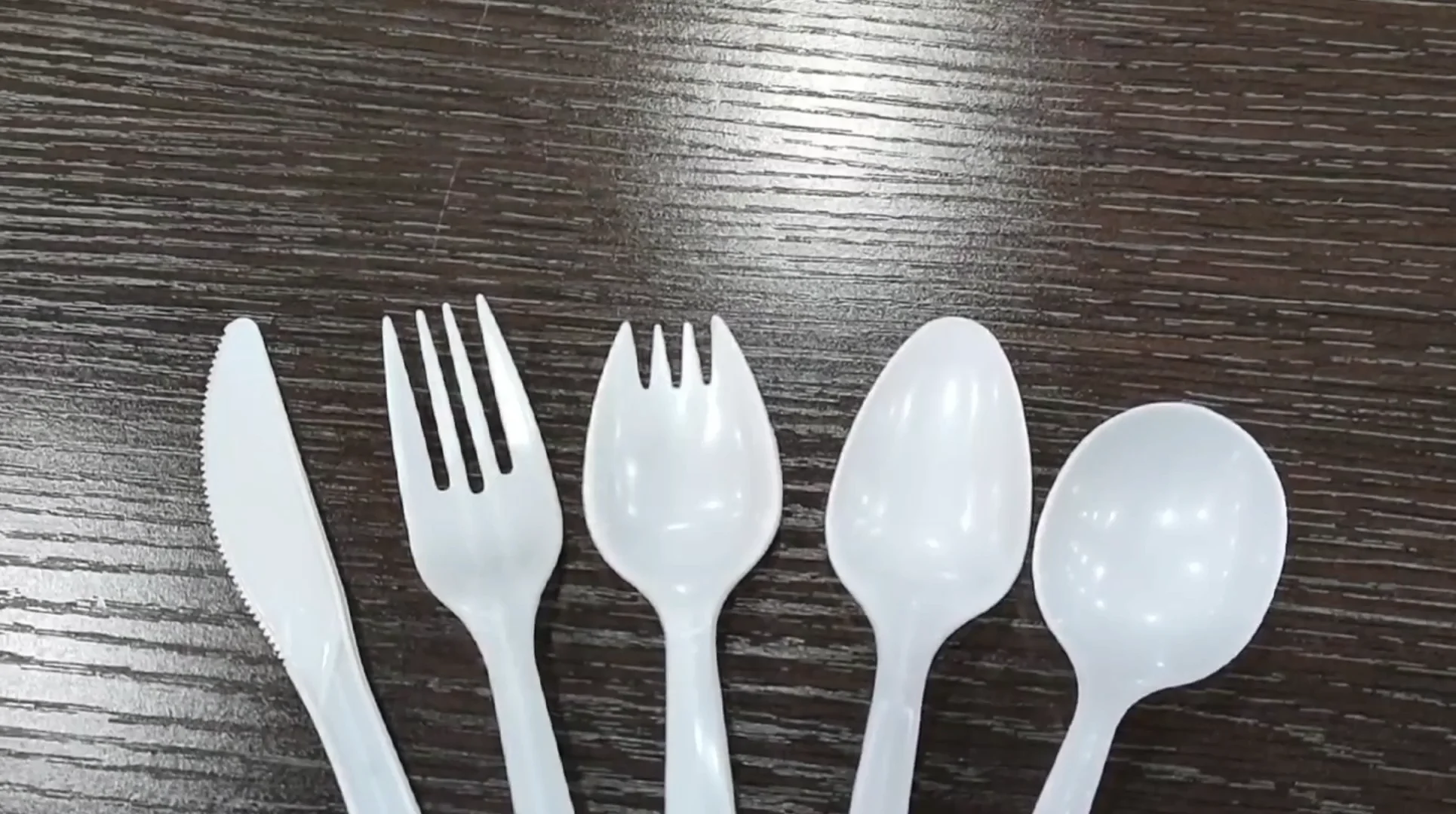 Disposable Knife Forks And Spoon Flatware Pp Cutlery Medium Weight 2.5g