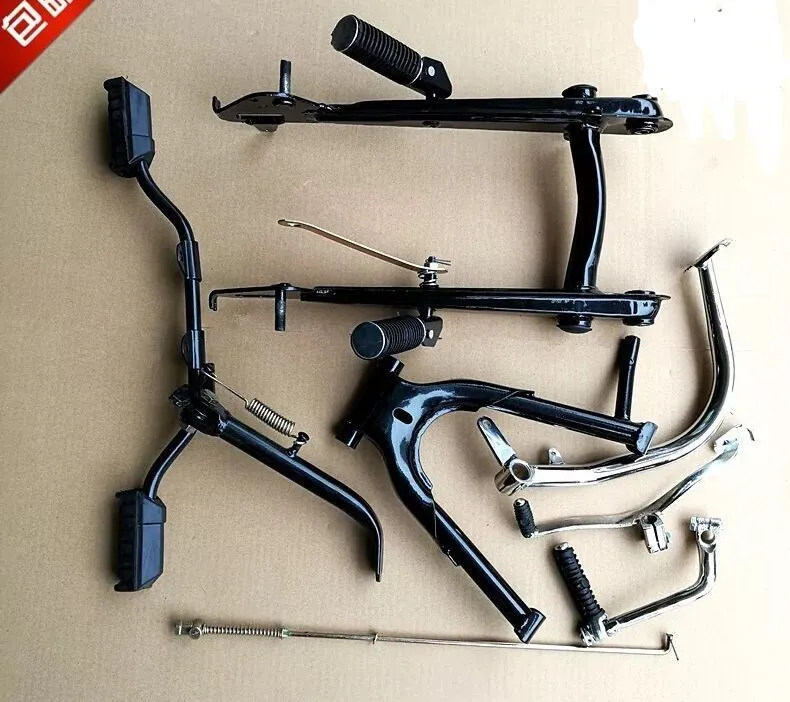 Jialing JH70 CD70 Motorcycle Front Fork Rocker Arm Main Stand Assembly Side Stand Bracket Kick Starter Lever Gear Shift Lever