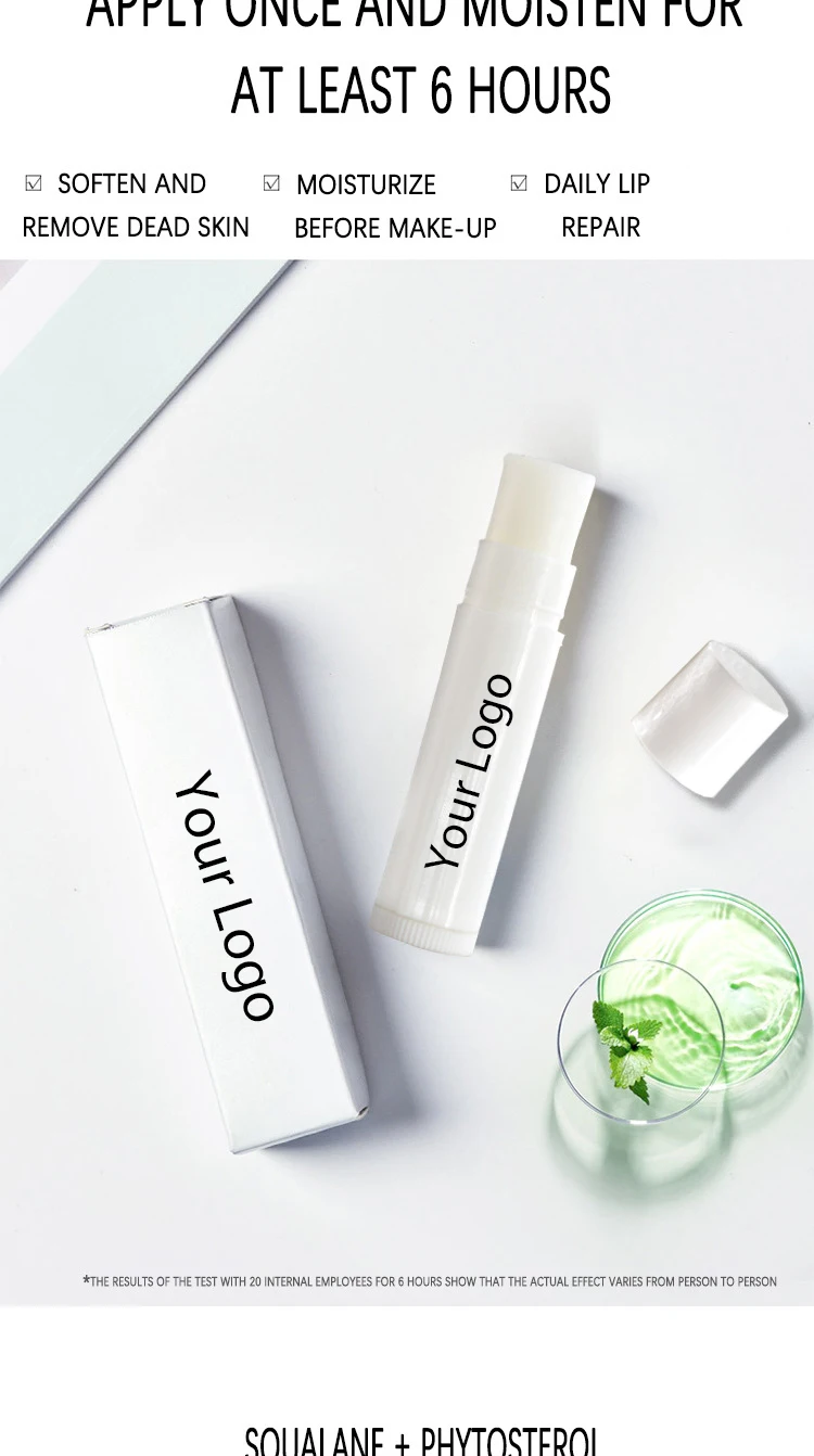 Private Label Flavor Lip Balms Vegan Chapstick Stick Care Lip Balm