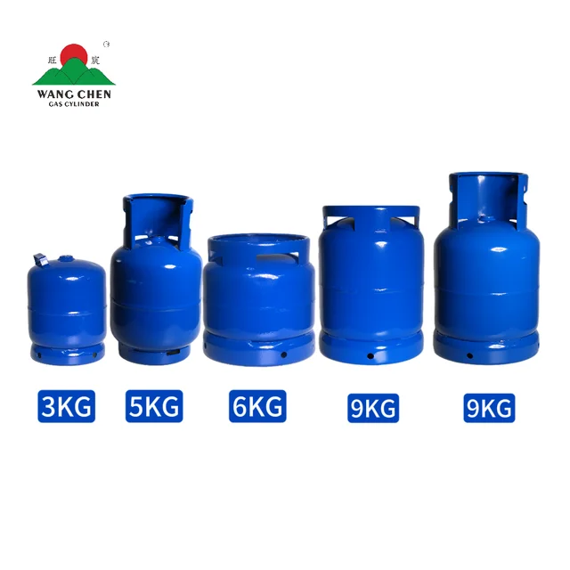 Small Size Portable 3kg/5kg/6kg/9kg LPG Gas Cylinder Low Pressure Steel Gas Cylinder Manufacturing Plant