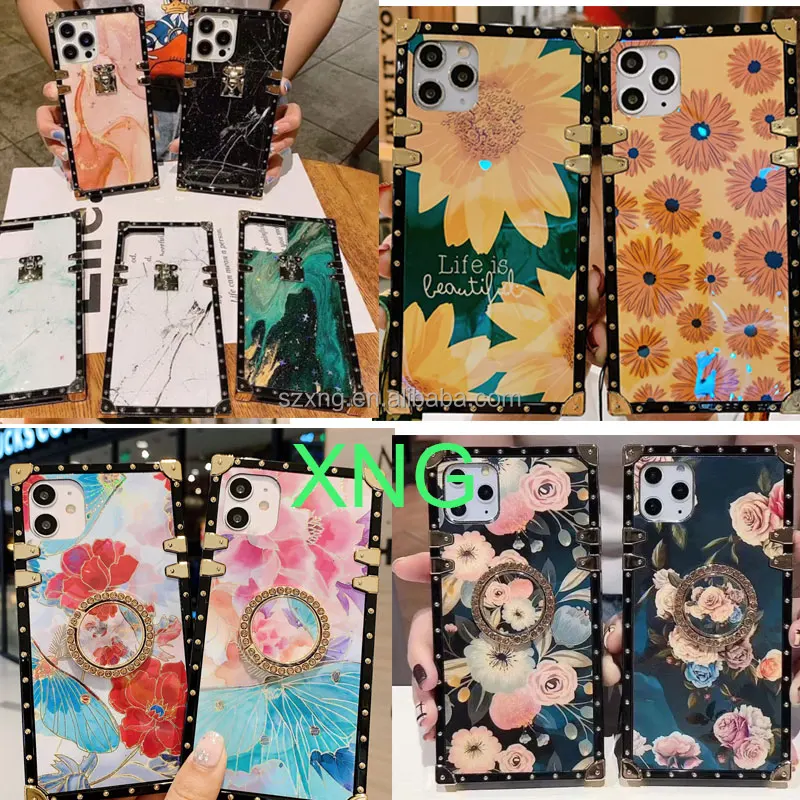 Fashion luxury phone case leather For iPhone 12 XR cases pc hard Trendy phone cases luxury designer for Apple iPhone 11 Pro Max