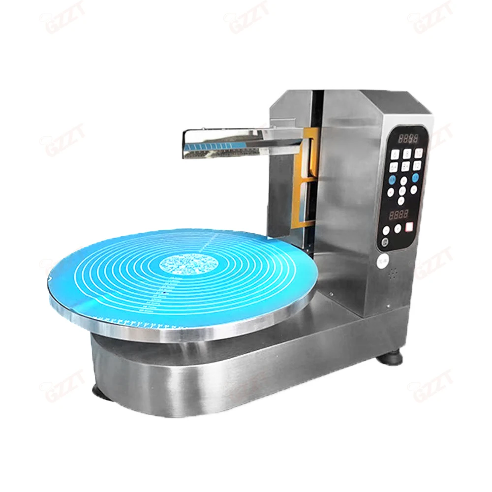 110v 240v 4-18 Inch Automatic Cake Cream Smoothing Coating Decorating Plastering Machine Round Cake Icing Machine