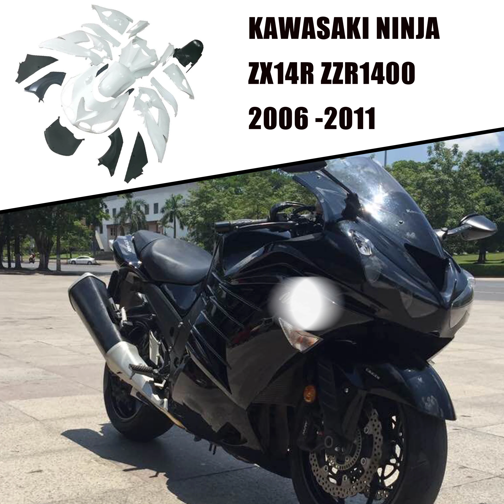 Personalized Customization - Unpainted Fairing Set Bodywork Kit