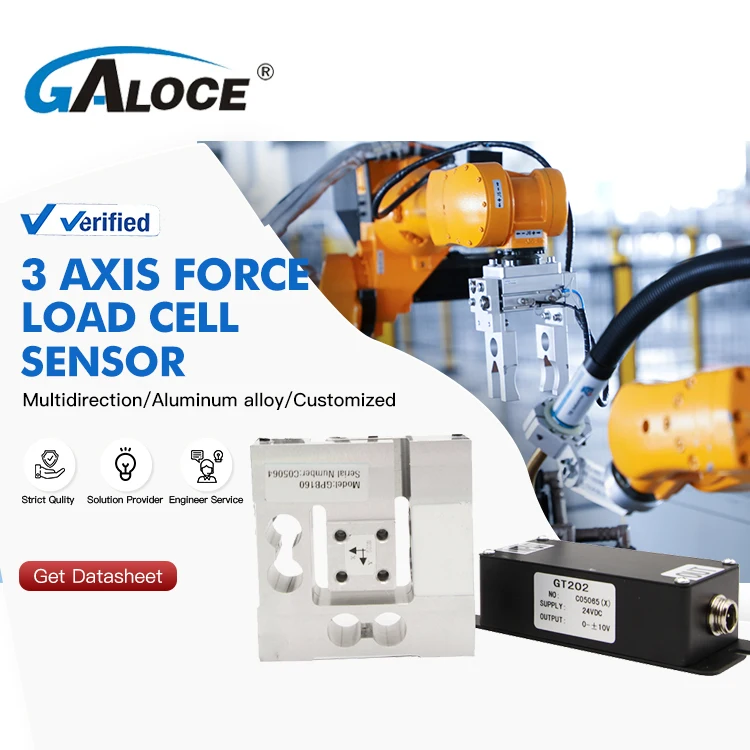 GALOCE GPB160 Customized Multi 3 Axis x y z direction compression and tension Force Sensor  Load Cell 10N 30N 50N