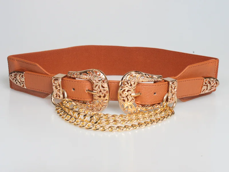 3317 Women\'s Retro Alloy Buckle Belts Ladies Pu Leather Belt Girl\'s Fashion Verdusa Women main image 4