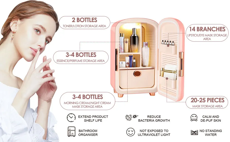 Wholesale 12l Cosmetic Refrigerator Mini Fridge Constant Temperature
