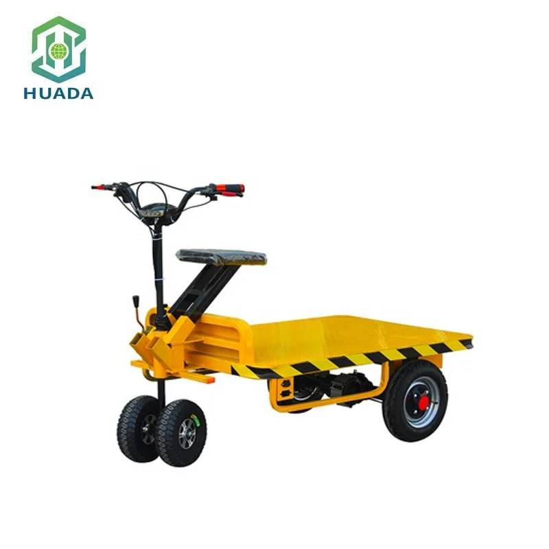 Factory Direct Sales Small Trolley with Heavy Load Four Wheel Electric Truck with Seat